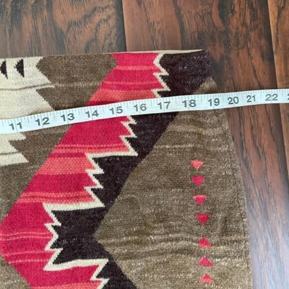 LAUREN RALPH aztec southwestern pattern blanket skirt straight fit size XL - Picture 6 of 15